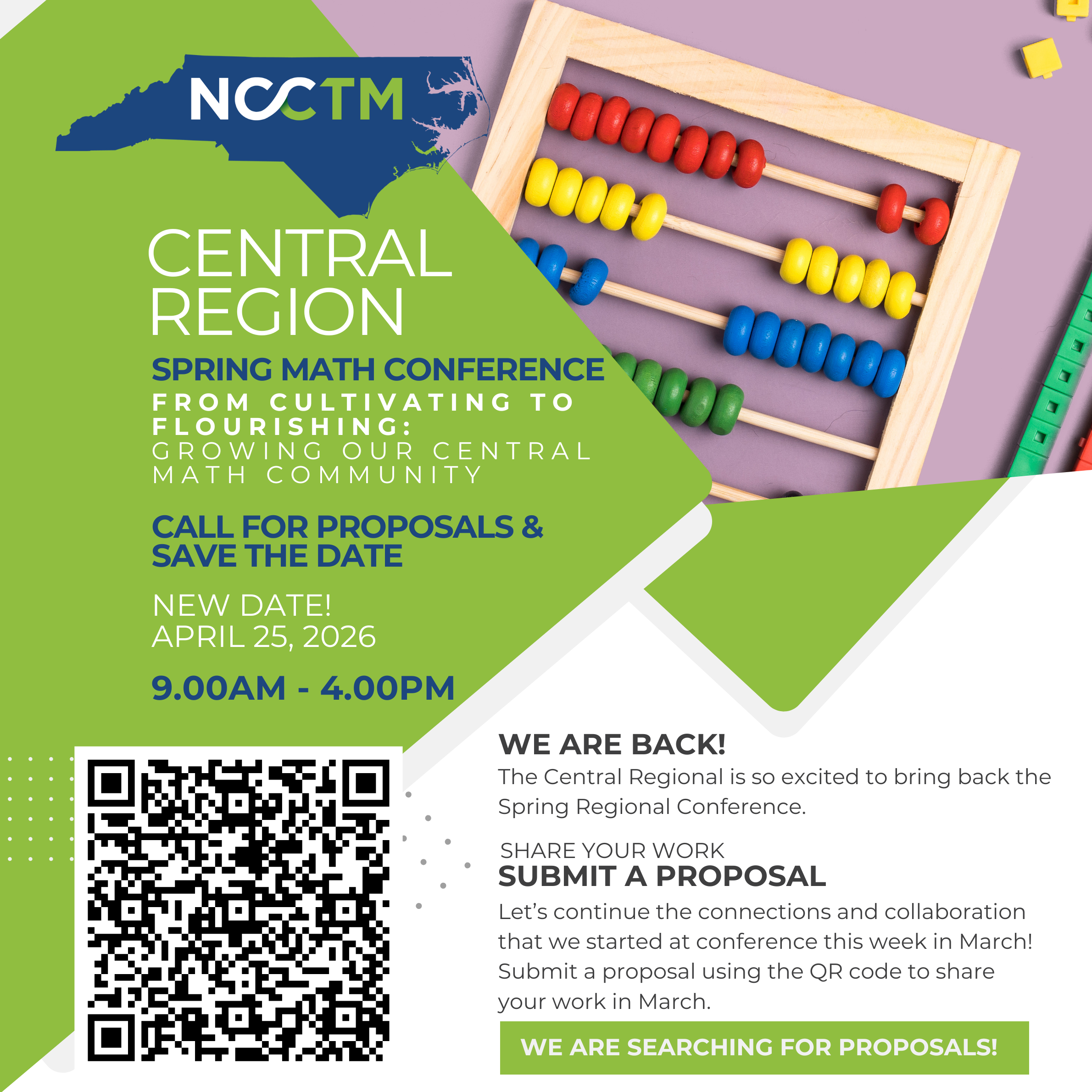 Central Region Spring Math Conference flyer
